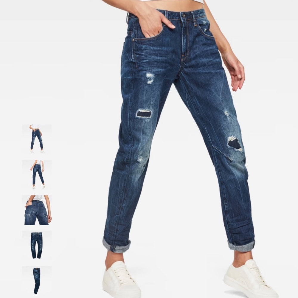 G-star Arc 3D Low Waist Boyfriend distressed 28x30 size 6